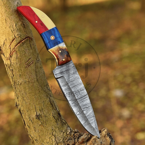 Handcrafted Damascus Steel Hunting <b>Knife</b> Custom <b>Handle</b> High Durability 3-Year Warranty ODM OEM Industrial Grade Utility <b>Knife</b> - Product Image 3
