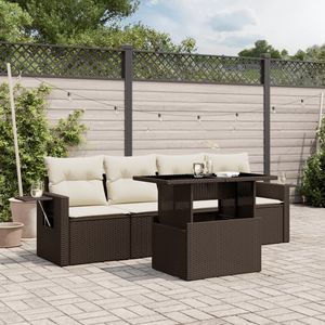 Conjunto de Sofás de Jardín Color Marrón - Product Image 1
