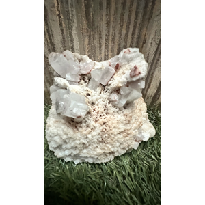 Natural Mixed <b>Crystal</b> <b>Cluster</b> Scolecite Apophyllite Heulandite for Collection and Interior Decoration - Product Image 1