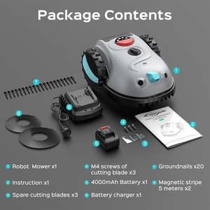 เครื่องตัดหญ้าอัตโนมัติไร้สายแบบแบตเตอรี่  สำหรับดูแลสวน - Product Image 2