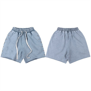 Pantalones Cortos de Verano 2026, Diseño Casual Holgado para Hombre y Mujer, Tela Oxford, Remaches Laterales, Cintura Elástica con Cordón Ajustable, Estilo Urbano - Product Image 4