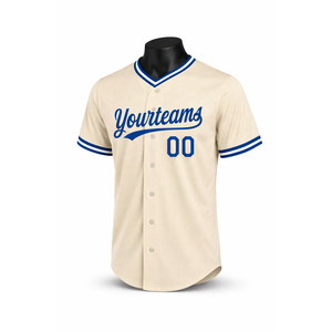 Vente en gros de maillots de baseball personnalisés pour jeunes, en polyester 100%, à col boutonné, vierges et personnalisables, en promotion - Product Image 1