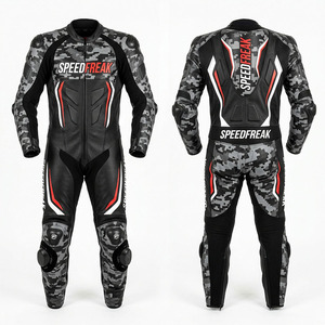 ชุดแข่งรถมอเตอร์ไซค์ Speedfreak แขนยาวสำหรับผู้ชาย ระบายอากาศได้ดีทุกฤดู ชุดเกราะป้องกันแบบชิ้นเดียว - Product Image 2