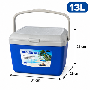 Glacière rigide isotherme étanche CAMPMATA CM103-13L de 13 litres avec poignée de transport pour le camping, la plage et la pêche - Product Image 1
