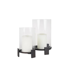 Modern Nordic Geometric Metal Wire <b>Candle</b> Holder Minimalist Black Iron Pillar <b>Lantern</b> for Wedding Party Home Table Decor - Product Image 6
