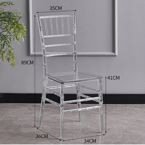 Modern Stylish Durable Clear Plastic <b>Chair</b> For Outdoor Hotel Catering Wedding Auditorium Seating - Product Image 5
