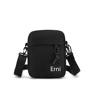 <b>Black</b> <b>Small</b> Square Crossbody <b>Bag</b> Mini Shoulder Sling <b>Bag</b> Zipper Portable Polyester for Daily Travel - Product Image 2