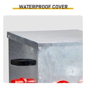 Mangiatoia Automatica per Pollame in Metallo di Grande Capacità, 4 Porte, Coperchio Anti-Roditori, Zincata, 5kg, Nuova Condizione - Product Image 4