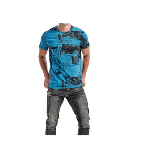 Camisetas de cuello redondo extragrandes para hombre, de algodón, lisas, de primera calidad, para uso diario, que combinan comodidad y estilo. - Product Image 4