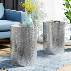 Mesa de Centro Ovalada de Lujo Escandinavo Hecha a Mano con Tapa de Acero Inoxidable y Estructura de Hierro Negro para Sala de Estar, Mueble de Interior - Product Image 1
