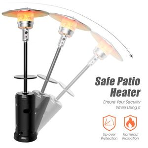 Riscaldatore da esterno a propano con tavolo e ruote riscaldatore da Patio in acciaio a Gas LP - Product Image 5