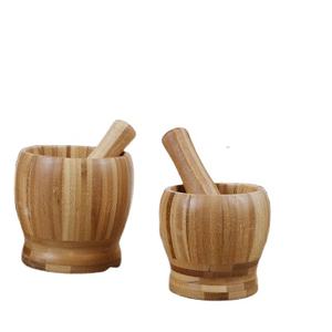 India Wholesale Wood <b>Mortar</b> and <b>Pestle</b> 4 Grids Spice Herb Spice Tools for Kitchen Accessories for Sale Product - Product Image 1