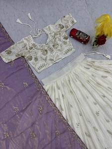 Nueva Colección de Lehenga Choli Dupatta para Bodas y Festivales, Conjunto de Lehenga y Blusa de Chinon, Traje Nupcial Indio - Product Image 4