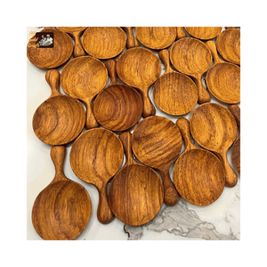 Cucharas de Madera Ecológicas, Naturales y Duraderas, al por Mayor, con Logotipo Personalizado, Mini Cucharas para Helado y Postre, Utensilios de Cocina - Product Image 1