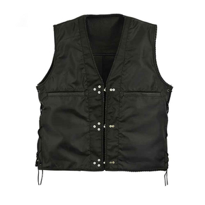 Most Hot Selling 2026 New Custom Design Men's Sleeveless Racing Biker <b>Vest</b> Professional Motorbike Genuine Leather Winter <b>Vest</b> - Product Image 1