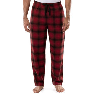 Pantalon de pyjama en flanelle brossée pour homme, coupe droite, grande taille, séchage rapide, idéal pour l'hiver - Product Image 2