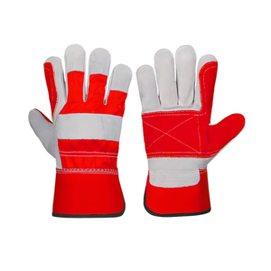 Guantes de Cuero Reforzados de Alta Calidad y Resistentes, Tipo Mitón, para Trabajo Industrial, Largos hasta la Muñeca - Product Image 1