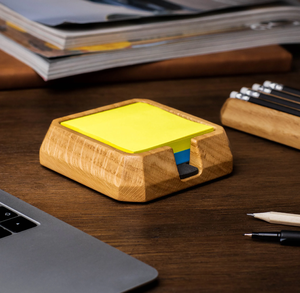 Elegant Portable Desk Decorative Wooden <b>Sticky</b> <b>Noted</b> Holder Customised Personal <b>Notes</b> Storage tray In Wholesale - Product Image 6