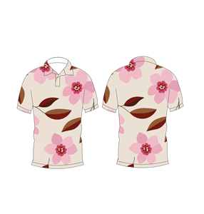 เสื้อโปโลแขนสั้นพิมพ์ลายดอกไม้สำหรับผู้ชายเสื้อแฟชั่นฤดูร้อนแบบลำลอง - Product Image 3