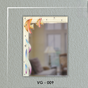 Exquisite Rectangular V-groove Designer <b>Mirror</b> Perfect for Adding a Touch of Coastal Elegance to Any Space - Product Image 3