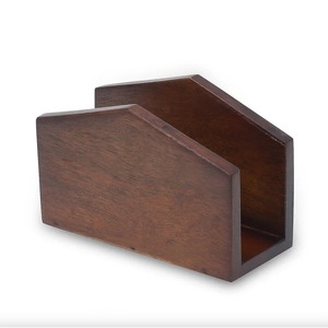 Porte-mouchoirs en bois vintage fait main - Abdul Royal World Export pour comptoirs de cuisine, tables d'étude, tables de conférence, tableaux de bord de voiture - Product Image 1