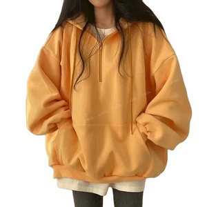 Sudaderas con capucha con estilo Premium para mujer 2025 Nuevo Jersey de algodón 100% transpirable sudaderas con capucha de gran tamaño con hombros caídos personalizadas - Product Image 1