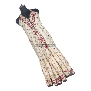 Nueva ropa hippie boho para mujer, vestidos de verano, moda vintage, vestido de sari de seda para mujer, elegante vestido de noche para damas. - Product Image 1