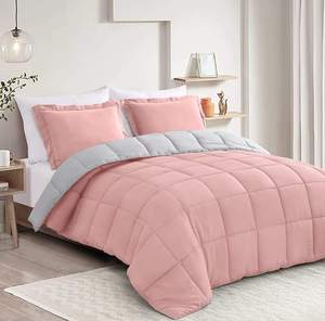 Ensemble de housse de couette matelassée réversible, garnissage en polyester, lavable en machine, couette d'hiver, literie hypoallergénique 75D/36F - Product Image 2