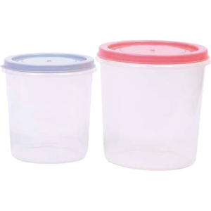 Recipientes de comida de plástico transparente de excelente calidad, material PP ligero, tapas herméticas fáciles de abrir, juego combinado para uso en la cocina - Product Image 1