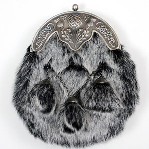 Esporrans de Piel de Conejo de las Tierras Altas Escocesas de Primera Calidad, Totalmente Personalizables, Accesorios para Instrumentos Musicales, Venta al Por Mayor - Product Image 1