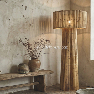 Sena Natural Bamboo <b>Standing</b> Lamp Handmade Floor Lamp for Living Room Bedroom Hotel Interior Lighting Decor - Product Image 6