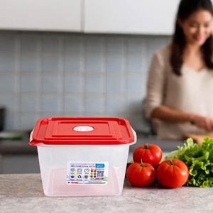 Premium 1600ml Eco-Friendly PP Airtight Food Storage <b>Container</b> Leakproof Square Plastic Box Modern Design for Kitchen Use - Product Image 1