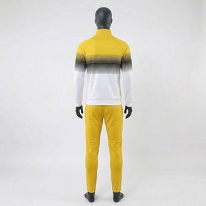 High Quality Autumn Men's Soccer Tracksuit <b>Zip</b> Jacket & <b>Trouser</b> Polyester/Cotton Breathable Quick Dry Tracksuits - Product Image 6
