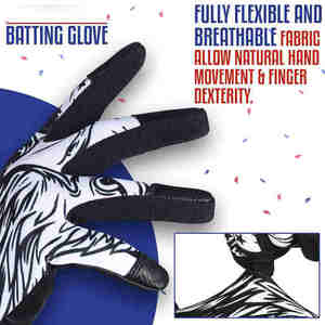 Gants de frappe de baseball en cuir du Pakistan en gros, respirants, durables, légers, avec logo et couleur personnalisés - Product Image 6