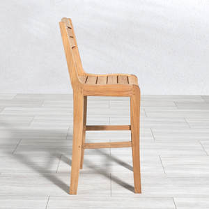 Chaise de bar d'extérieur en teck de qualité supérieure avec un design élégant pour les hôtels, les villas et l'hôtellerie, exportateur de meubles - Product Image 4