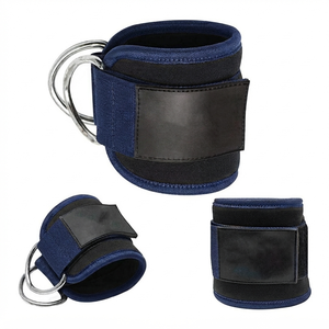 D-<b>Ring</b> Ankle Straps for Cable Workouts Leg Extensions Glute Kickbacks Fitness Exercise - Product Image 6