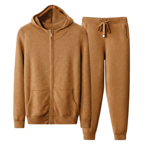 Chándal de invierno para hombre, personalizado, con estampado digital, de poliéster/algodón, 280 g/m², transpirable, con lavado ácido, estilo casual urbano, con capucha y pantalón de pierna recta - Product Image 2