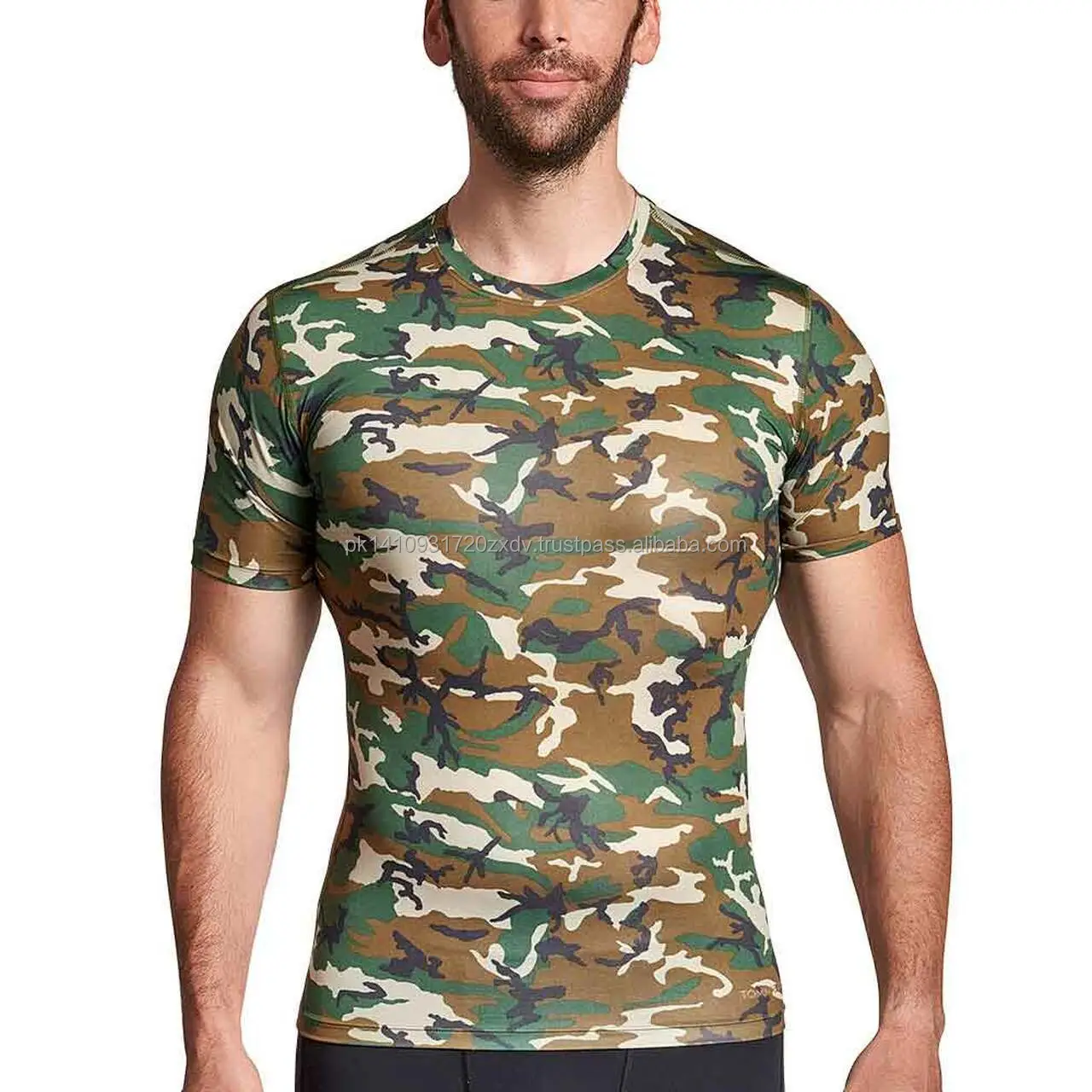 2021 חדש סיטונאי דחיסת חולצות צבאי אחיד אקדח אימון גברים של חולצות הסוואה בגדי הסוואה חולצה