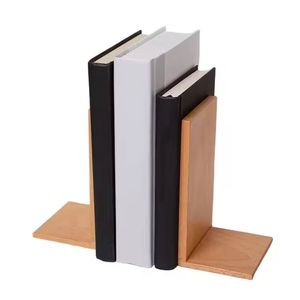 ที่คั่นหนังสือรูปตัว L ทำจากไม้ 1 คู่ ตกแต่งด้วยสีธรรมชาติ ใช้งานได้จริง ตกแต่งอย่างเรียบง่าย ทำด้วยมือ เป็นมิตรกับสิ่งแวดล้อม สำหรับบ้านและสำนักงานสมัยใหม่ - Product Image 1
