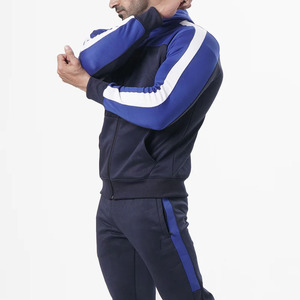 Survêtements d'hiver en molleton respirant imprimé uni, unisexe, avec logo personnalisé, ensemble deux pièces pour l'entraînement sportif et le jogging, vente en gros - Product Image 4