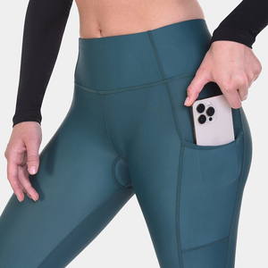 Leggings décontractés pour femmes, taille haute, personnalisés OEM, qualité supérieure, tissu tricoté en spandex/nylon, respirant, séchage rapide, extensible - Product Image 3
