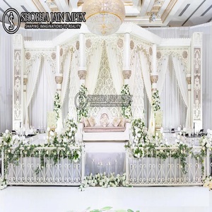 Indian Traditional Mahal Theme <b>Wedding</b> Stage Indoor Outdoor New Arrival Fiber Material - Product Image 5