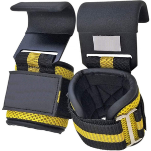 Crochets de musculation, crochets de levage de poids, crochets de musculation robustes en nylon avec crochet en fer, accessoires de gym et de fitness - Product Image 4