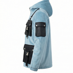 <b>Mens</b> Outdoor Expedition <b>Soft</b> <b>Shell</b> Windproof Printed Waterproof Breathable Hunting Parka with Hood MALUZA INDUSTRIES - Product Image 4