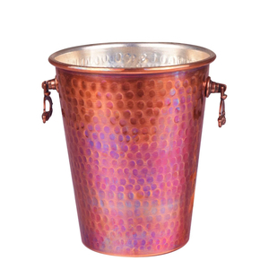 Antique Finished Copper Ice Buckets Perfect For <b>Serving</b> Cold Drinks At Home Bars And Gatherings Handcrafted From India - Product Image 1