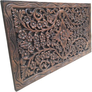 Teak Wood <b>Wall</b> <b>Mirror</b> Wholesale - Handcrafted Rustic Brown - Product Image 6