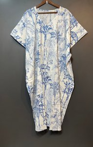 ชุดเดรสยาวผ้าฝ้ายลายดอกไม้สไตล์อินเดีย เหมาะสำหรับคุณแม่ตั้งครรภ์ ใส่เที่ยวทะเลหรือไปเที่ยวครุยส์ - Product Image 3