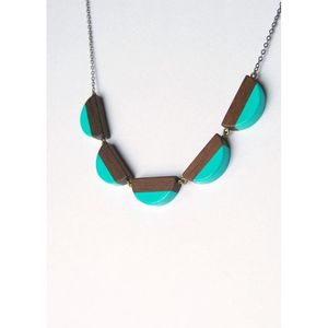 Collar de Cuentas de Madera con Cristales, Accesorios de Moda de Lujo Hechos a Mano para Mujer - Product Image 4