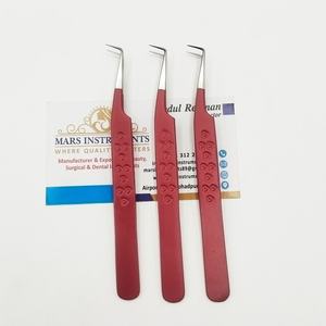 Pince à épiler professionnelle pour extensions de cils, motif cœur 90 degrés, prise parfaite, ne fait pas fondre les cils, pince solide - Product Image 1