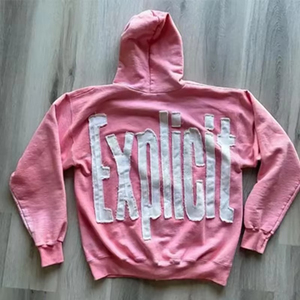 เสื้อฮู้ดดี้ผู้ชายทรงโอเวอร์ไซส์สไตล์สตรีทแวร์แบบสั่งทำจากผู้ผลิต ผ้าคอตตอนผสม ดีไซน์ปักลายขาดๆ พร้อมลายพิมพ์ปี 2025 - Product Image 5